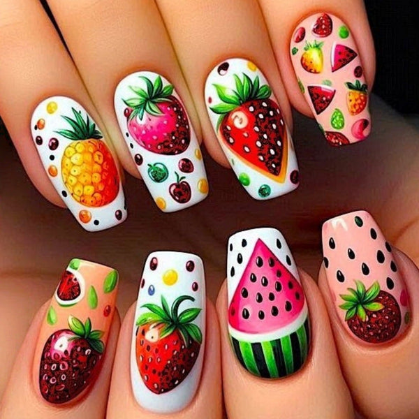 12 Sizes-24 Pcs Press On Nails y2078-24