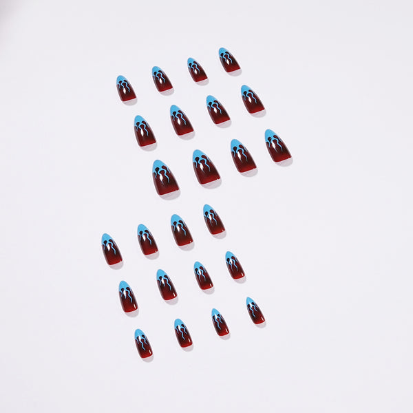 12 Sizes-24 Pcs Press On Nails JP1424