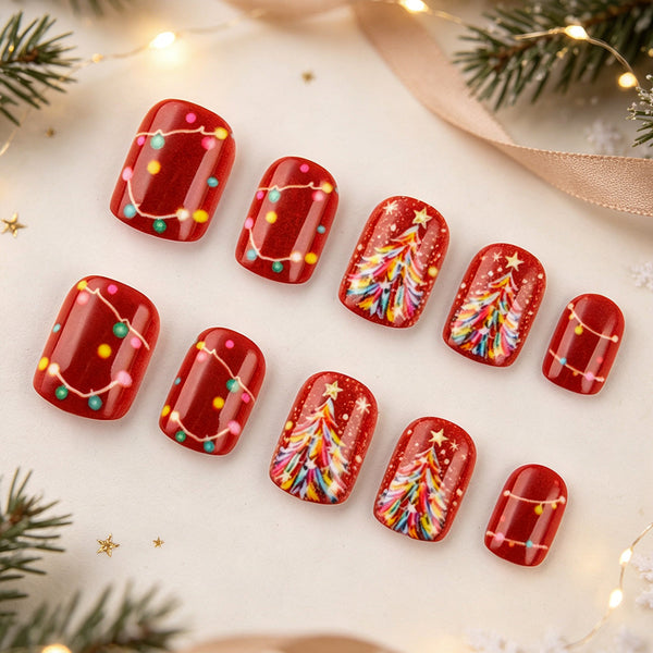 12 Sizes-24 Pcs Press On Nails YS920
