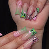 12 Sizes-24 Pcs Press On Nails BZ1417