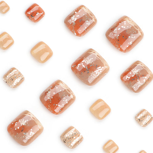 12 Sizes-24 Pcs Press On Nails JP3218