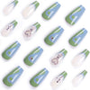 12 Sizes-24 Pcs Press On Nails JP2971