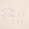 12 Sizes-24 Pcs Press On Nails W1063