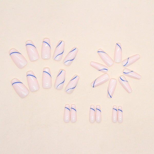 12 Sizes-24 Pcs Press On Nails W1063