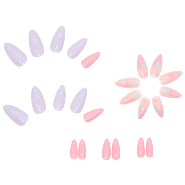 12 Sizes-24 Pcs Press On Nails W075