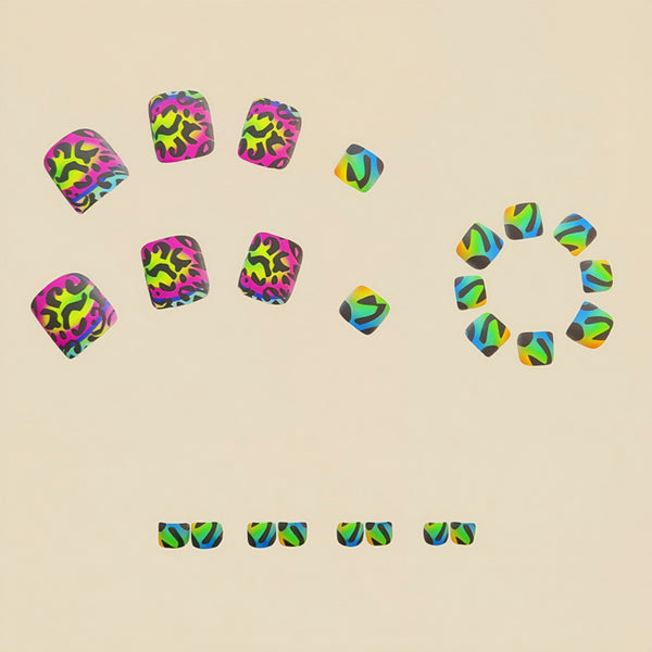 12 Sizes-24 Pcs Press On Nails Y609