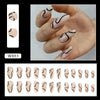 12 Sizes-24 Pcs Press On Nails W881