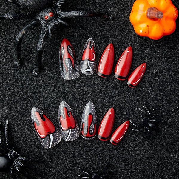 12 Sizes-24 Pcs Press On Nails W901