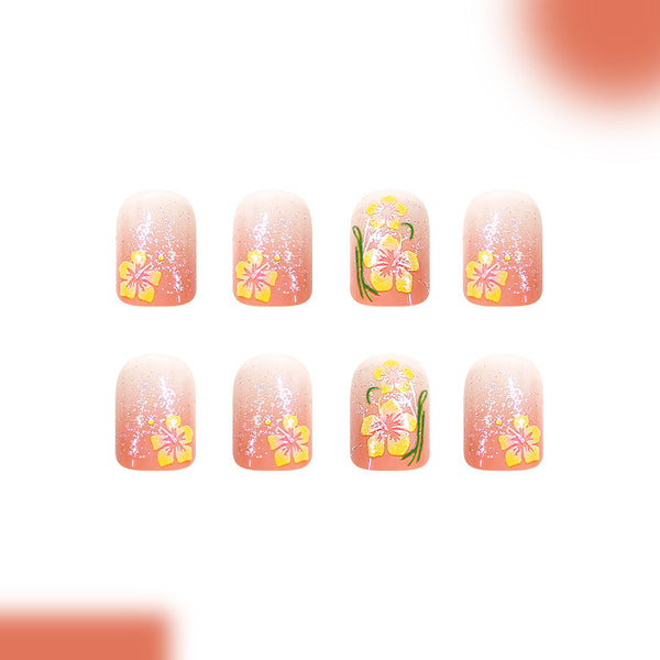 12 Sizes-24 Pcs Press On Nails C1615