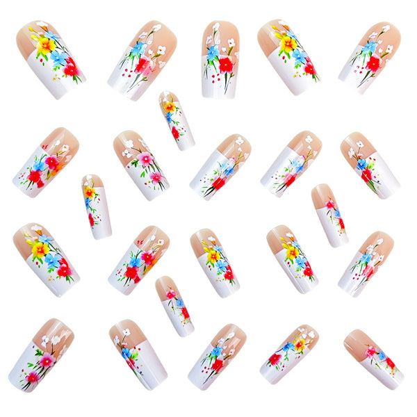 12 Sizes-24 Pcs Press On Nails Y796