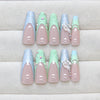 12 Sizes-24 Pcs Press On Nails Z984