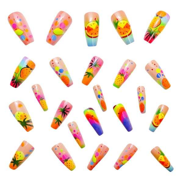 12 Sizes-24 Pcs Press On Nails Y575
