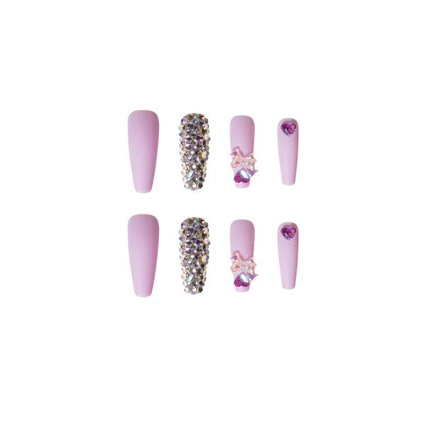 12 Sizes-24 Pcs Press On Nails JP1308