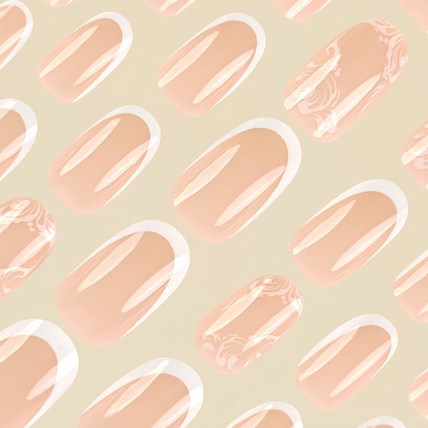 12 Sizes-24 Pcs Press On Nails Y181