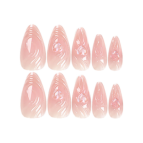 12 Sizes-24 Pcs Press On Nails JP2784