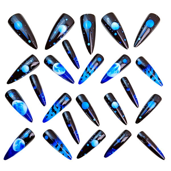 12 Sizes-24 Pcs Press On Nails Y847