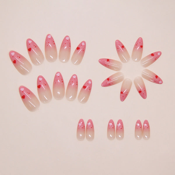 12 Sizes-24 Pcs Press On Nails W2184