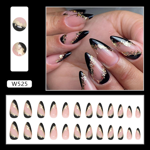 12 Sizes-24 Pcs Press On Nails W521