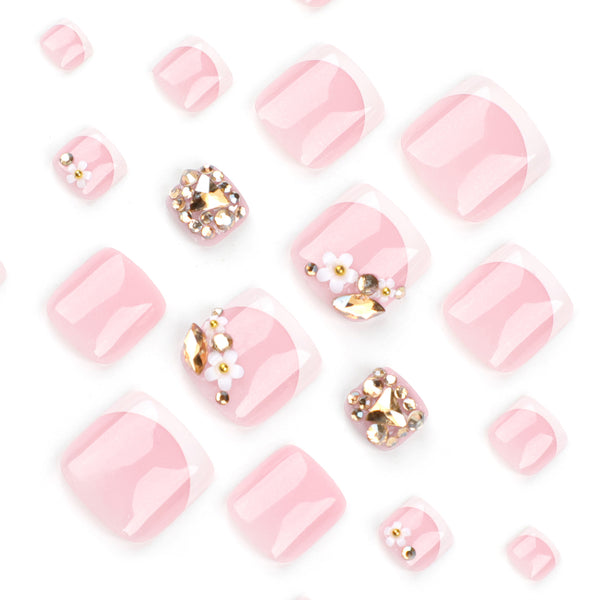 12 Sizes-24 Pcs Press On Nails JP3349