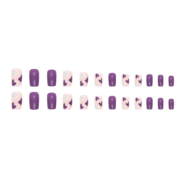 12 Sizes-24 Pcs Press On Nails W492