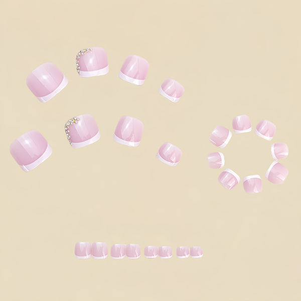 12 Sizes-24 Pcs Press On Nails Y1011