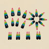 12 Sizes-24 Pcs Press On Nails Y1582