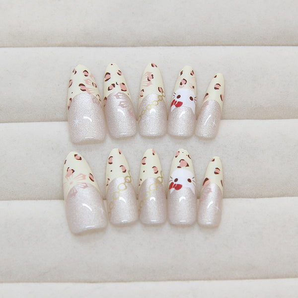 12 Sizes-24 Pcs Press On Nails MY080