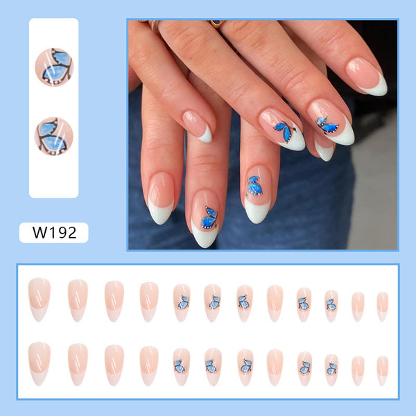 12 Sizes-24 Pcs Press On Nails W192