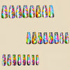 12 Sizes-24 Pcs Press On Nails Y443