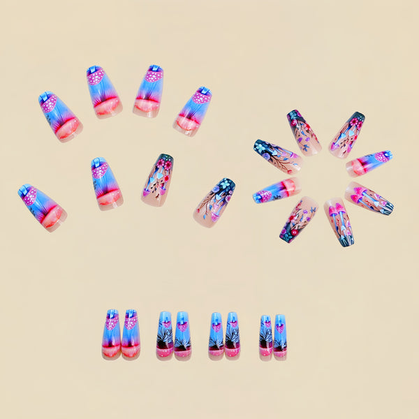 12 Sizes-24 Pcs Press On Nails Y777