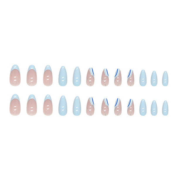 12 Sizes-24 Pcs Press On Nails W339