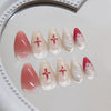 12 Sizes-24 Pcs Press On Nails Z935