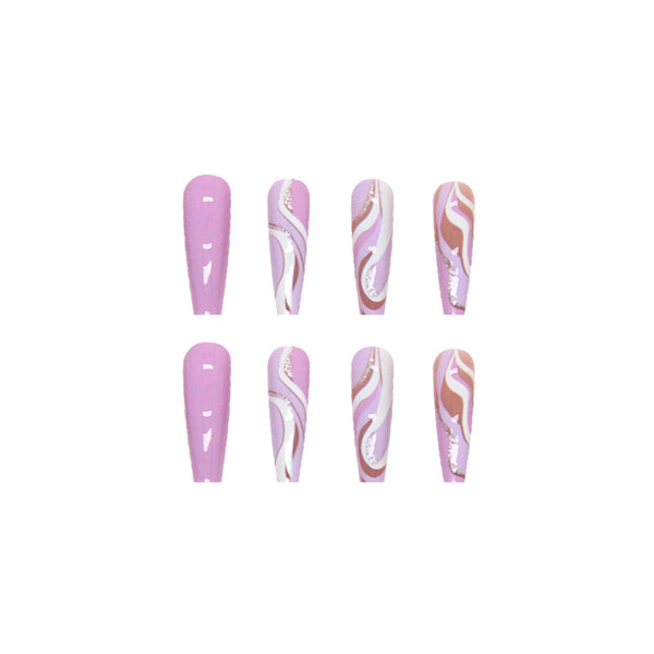 12 Sizes-24 Pcs Press On Nails W179