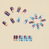 12 Sizes-24 Pcs Press On Nails Y1247