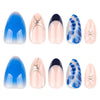 12 Sizes-24 Pcs Press On Nails JP4033