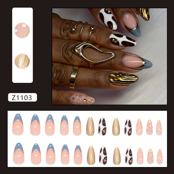 12 Sizes-24 Pcs Press On Nails Z1103