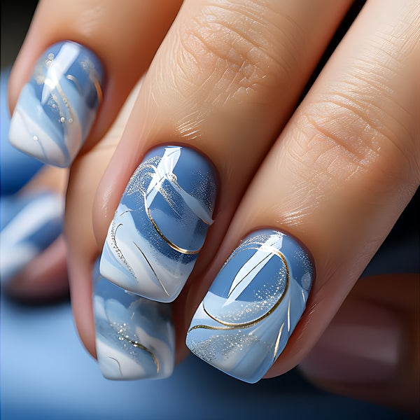 12 Sizes-24 Pcs Press On Nails Y872