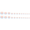 12 Sizes-24 Pcs Press On Nails F086