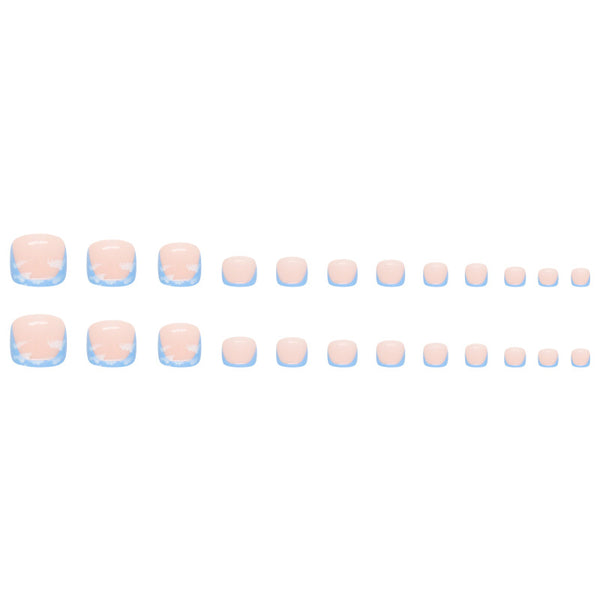 12 Sizes-24 Pcs Press On Nails F086
