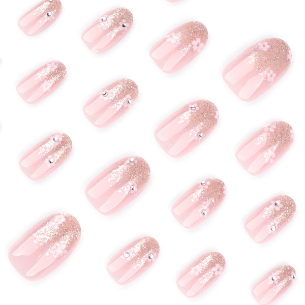 12 Sizes-24 Pcs Press On Nails JP3723