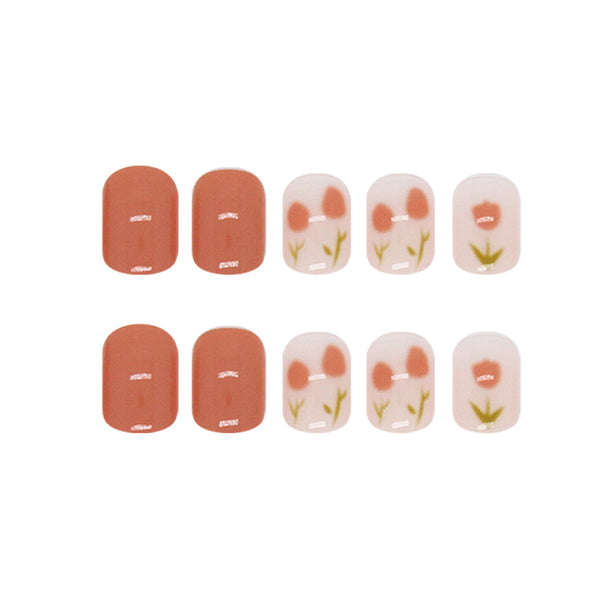 12 Sizes-24 Pcs Press On Nails R343