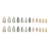 12 Sizes-24 Pcs Press On Nails W1997