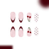 12 Sizes-24 Pcs Press On Nails C1398