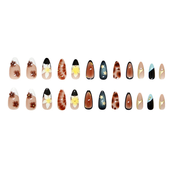 12 Sizes-24 PcsPress On Nails Z1147