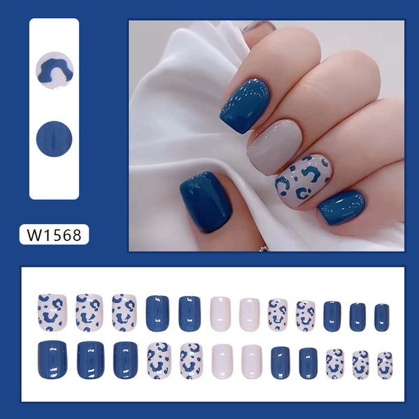 12 Sizes-24 Pcs Press On Nails W1568