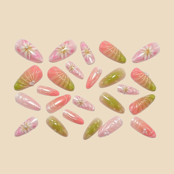 12 Sizes-24 Pcs Press On Nails Y2006