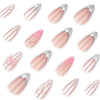 12 Sizes-24 Pcs Press On Nails JP4284