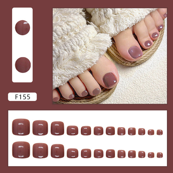 12 Sizes-24 Pcs Press On Nails F155