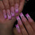 French Glossy Long Pink Square Press on Nails