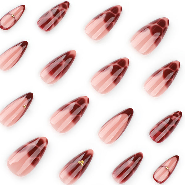 12 Sizes-24 Pcs Press On Nails JP3792